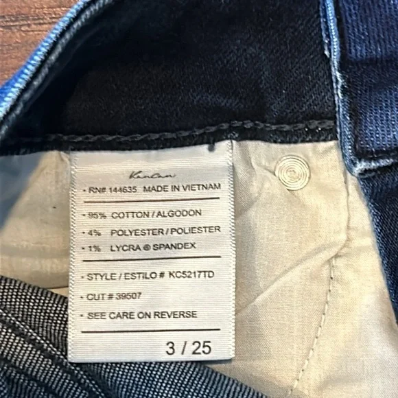KanCan high rise straight leg jeans size 3/25 - Picture 4 of 4